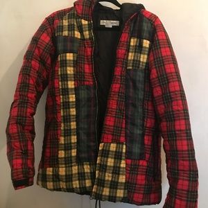 COMME des GARCONS SHIRT Men's Plaid Down Jacket XL